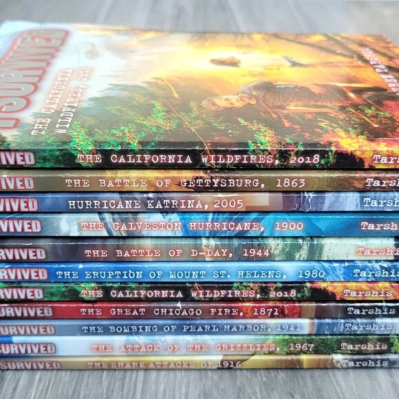 I SURVIVED SCHOLASTIC LOT OF 11 PAPERBACK BOOKS BY LAUREN TARSHIS NO DUPLICATES - Picture 5 of 12
